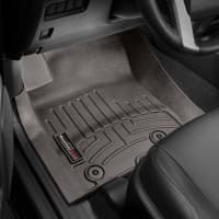 Резиновые коврики в салон WeatherTech для Toyota Land Cruiser Prado 150 2013-2018 с бортиком какао передние  WeatherTech