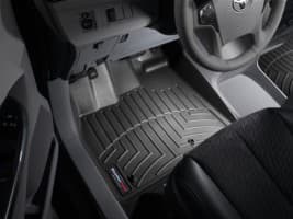 Резиновые коврики в салон WeatherTech для Toyota Sienna 2010-2013 минивен передние черные