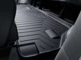 Резиновые коврики в салон WeatherTech для Toyota Sienna 2010-2021 минивен с бортиком 3 ряд черные 8 мест