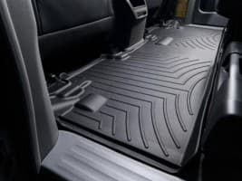 Резиновые коврики в салон WeatherTech для Toyota Sienna 2010-2021 минивен с бортиком черные 8 мест