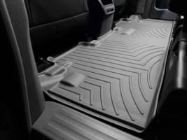 Резиновые коврики в салон WeatherTech для Toyota Sienna 2010-2021 минивен с бортиком 2-й ряд 8 мест серые WeatherTech
