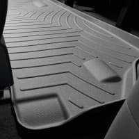 Резиновые коврики в салон WeatherTech для Toyota Sienna 2010-2019 с бортиком задние серые 3 ряд WeatherTech