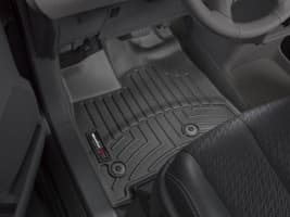 Резиновые коврики в салон WeatherTech для Toyota Sienna 2013-2021 минивен с бортиком передние черные WeatherTech