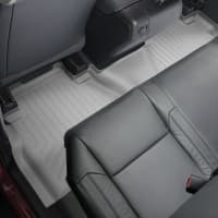 Резиновые коврики в салон WeatherTech для Toyota Tundra 2013-2021 Double Cab с бортиком задние серый A2