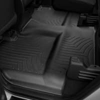 Резиновые коврики в салон WeatherTech для Toyota Tundra 2014-2019 Double Cab без ящика с бортиком задние черные