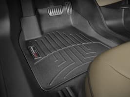 Резиновые коврики в салон WeatherTech для Volkswagen Caddy 3 2010-2015 с бортиком передние серые