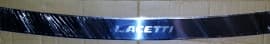 Хром накладка на задний бампер для Chevrolet Lacetti Sd 2002-2013 с надписью Omcarlin