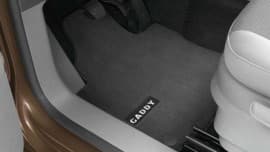 Оригинальные коврики в салон для Volkswagen Caddy 3 2010-2015 длинн.база передние велюровые 2шт Оригинал
