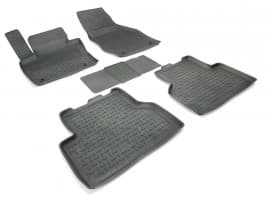 Резиновые коврики в салон  для Audi Q3 8U 2011-2014 кт 5шт Seintex