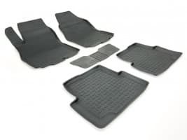 Резиновые коврики в салон  для Chevrolet Aveo T300 2011-2020 седан кт 5шт Seintex
