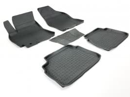 Резиновые коврики в салон  для Daewoo Gentra 2013-2021 седан кт 5шт Seintex