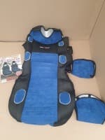 Синие накидки на передние сидения для Hyundai Santa Fe 3 (IX45) 2012-2018