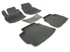 Резиновые коврики в салон  для Ford Mondeo 2007-2014 седан кт 5шт Seintex