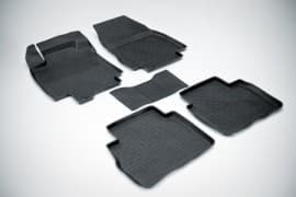 Резиновые коврики в салон  для Hyundai Santa Fe 2021+ 5мест кт 5шт Seintex