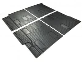 Резиновые коврики в салон  для Volkswagen T5 2003-2010 длинн.база "сетка" 2 и 3 ряд 4шт Seintex