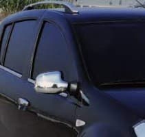 Хром накладки на зеркала из нержавейки для Renault Stepway 2007-2013