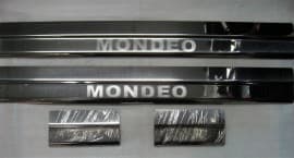 Хром накладки на пороги из нержавейки для Ford Mondeo 2007-2014 Omcarlin