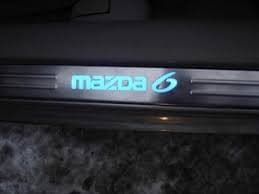 Хром накладки на пороги с подсветкой из нержавейки для Mazda 6 Hb 2007-2012