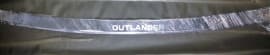 Хром накладка на задний бампер из нержавейки для Mitsubishi Outlander 2 XL 2006-2010 с надписью Omcarlin