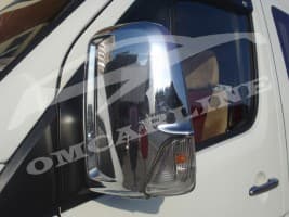 Хром накладки на зеркала из нержавейки для Mercedes-Benz Sprinter W906 2013-2018 Omcarlin