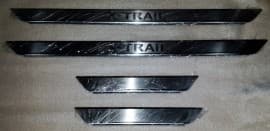 Хром накладки на пороги из нержавейки для Nissan X-Trail T31 2007-2014 Omcarlin