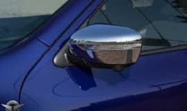 Хром накладки на зеркала из нержавейки для Nissan Juke 2014-2019 Omcarlin