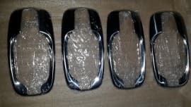Хром накладки под ручки мыльницы 4 шт из нержавейки для Opel Vivaro 2001-2014 Omcarlin