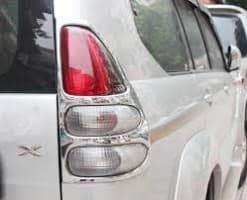 Хром накладки на задние стопы из ABS-пластика для Toyota Land Cruiser Prado 120 2002-2009 Libao