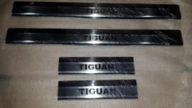 Хром накладки на пороги из нержавейки для Volkswagen Tiguan 2007-2016 Omcarlin