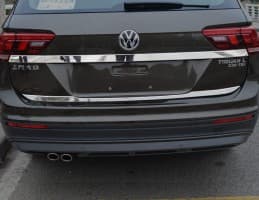 Хром накладка на кромку багажника из нержавейки для Volkswagen Tiguan 2016+ Omcarlin