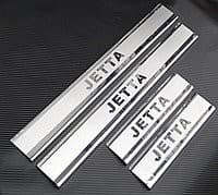 Хром накладки на пороги из нержавейки для Volkswagen Jetta 5 2005-2010