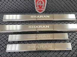 Хром накладки на пороги из нержавейки для Volkswagen Sharan 1995-2010