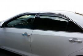 Дефлекторы окон Ветровики с хром молдингом HIC для Mazda 6 Sd 2007-2012 4 шт