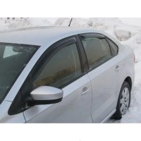 Дефлектори вікон Вітровики HIC для Volkswagen Polo 5 SD 2010-2017 2 шт. HIC