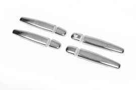 Хром накладки на ручки Carmos из нержавейки для Citroen C3 2002-2010 Хром ручек Ситроен С3 4шт