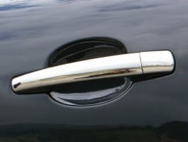 Хром накладки на ручки Omsa Line из нержавейки для Peugeot 407 2004-2011 Хром ручек Пежо 407 4шт