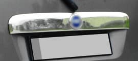 Хром накладка над номером Omsa Line из нержавейки для Fiat Doblo 2 2005-2010 Планка над номером Фиат Добло