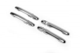 Хром накладки на ручки Carmos из нержавейки для Hyundai I20 2012-2014 Хром ручек Хюндай I20 4шт Carmos