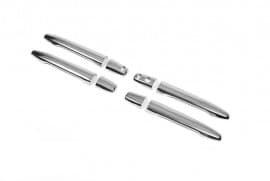 Хром накладки на ручки Carmos из нержавейки для Mitsubishi ASX 2010-2012 Хром ручек Митсубиси ASX 4шт под чип Carmos