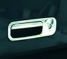 Хром накладка на ручку багажника Omsa Line из нержавейки для Volkswagen T5 Transporter 2003-2010  Хром задней ручки Фольксваген 