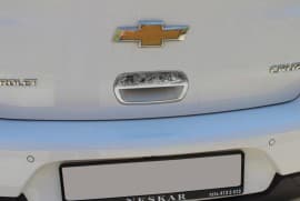 Хром накладка на ручку багажника Omsa Line из нержавейки для Chevrolet Cruze Hb 2012-2015 Хром задней ручки Шевроле Круз 1шт