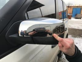 Хром накладки на зеркала Carmos из нержавейки для Land Rover Freelander II 2006-2016 Хром зеркал Ленд Ровер Фриландер 2шт Carmos