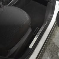 Хром накладки на внутренние пороги НатаНика PREMIUM для Opel Corsa E 5D 2014-2020 NataNiko