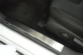 Хром накладки на внутренние пороги НатаНика PREMIUM для Ford Mondeo V 5D 2014+