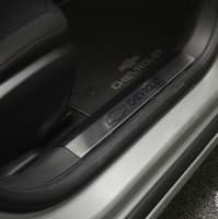 Хром накладки на внутренние пороги НатаНика PREMIUM для Chevrolet Cruze Sedan 2008-2012