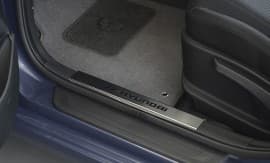 Хром накладки на внутренние пороги НатаНика PREMIUM для Hyundai I30 2 (GD) Hatchback 2012-2015