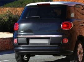 Хром накладка на кромку багажника Omsa Line из нержавейки для Fiat 500 2007+ Кромка багажника Фиат 500 1шт