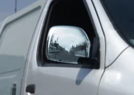 Хром накладки на зеркала Omsa Line из нержавейки для Toyota Hiace 2004-2019 Хром зеркал Тойота Хайс 2шт Omsa