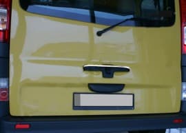 Хром планка на заднюю ручку Omsa Line из нержавейки для Opel Vivaro 2001-2015 Хром задней ручки Опель Виваро 1шт ляда Omsa