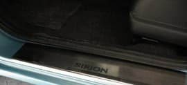 Хром накладки на пороги НатаНика PREMIUM для Daihatsu Sirion 2005-2015